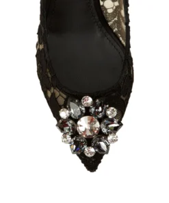 Dolce & Gabbana Embellished Lace Rosa Pumps 60 BLACK Courts -Dolce & Gabbana online Store dolce gabbana embellished lace rosa pumps 60 15126103 25797752 1000