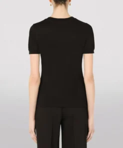 Dolce & Gabbana Embellished-Logo T-Shirt N0000-BLACK T-shirts 8 Dolce & Gabbana Embellished-Logo T-Shirt N0000-BLACK T-shirts -Dolce & Gabbana online Store dolce gabbana embellished logo t shirt 17293440 35343329 1000