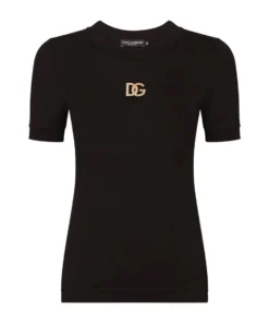 Dolce & Gabbana Embellished-Logo T-Shirt N0000-BLACK T-shirts
