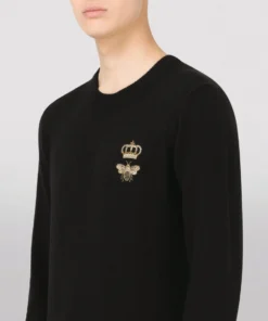 Dolce & Gabbana Embroidered Bee Sweater N0000-BLACK Jumpers 11 Dolce & Gabbana Embroidered Bee Sweater N0000-BLACK Jumpers -Dolce & Gabbana online Store dolce gabbana embroidered bee sweater 17087680 34218992 1000