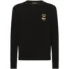 Dolce & Gabbana Embroidered Bee Sweater N0000-BLACK Jumpers