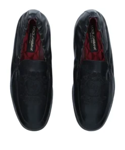Dolce & Gabbana Embroidered Leather Loafers BLACK 7 Dolce & Gabbana Embroidered Leather Loafers BLACK -Dolce & Gabbana online Store dolce gabbana embroidered leather loafers 16313238 31886639 1000