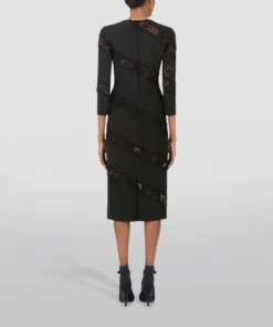 Dolce & Gabbana F6J4NTFURDV1-DRESS N0000-BLACK Midi Dresses -Dolce & Gabbana online Store dolce gabbana f6j4ntfurdv1 dress 15877153 29143193 1000