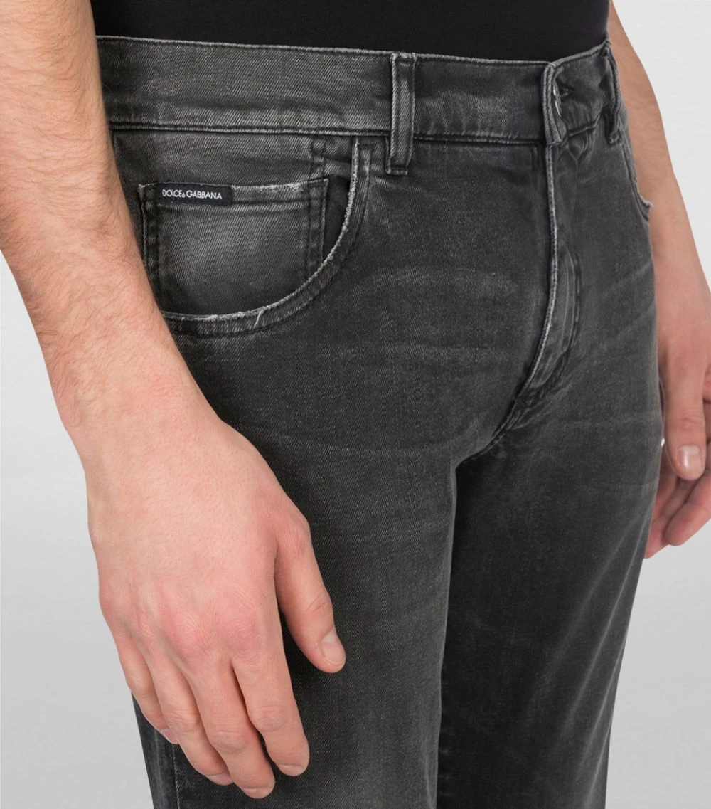 Dolce & Gabbana Faded Skinny Jeans S9001-COMBINED COLOU Slim Jeans 5 Dolce & Gabbana Faded Skinny Jeans S9001-COMBINED COLOU Slim Jeans - Image 5
