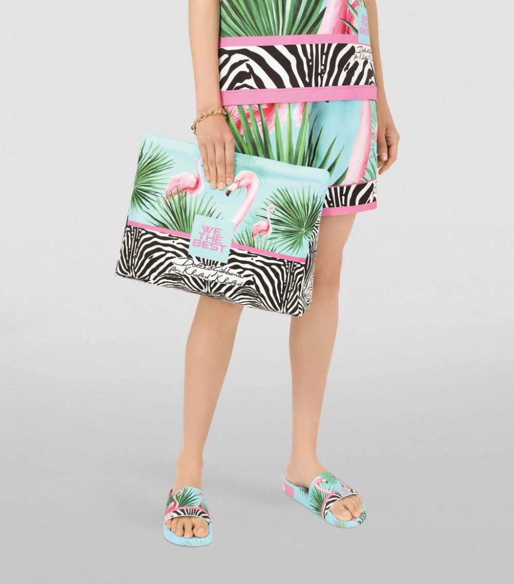 Dolce & Gabbana Flamingo Print Pouch Bag 80995-MULTICOLOUR Messenger Bags 3 Dolce & Gabbana Flamingo Print Pouch Bag 80995-MULTICOLOUR Messenger Bags - Image 3