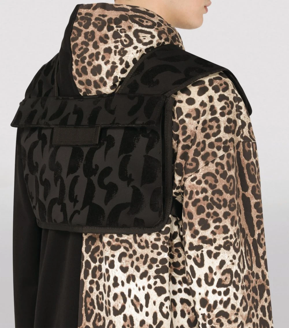 Dolce & Gabbana Flocked Leopard Print Utility Vest HNSEN-GRAFFITI3 NERO Gilets 6 Dolce & Gabbana Flocked Leopard Print Utility Vest HNSEN-GRAFFITI3 NERO Gilets - Image 6