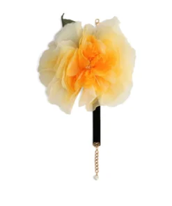 Dolce & Gabbana Floral Appliqué Choker A0003-YELLOW Scarves