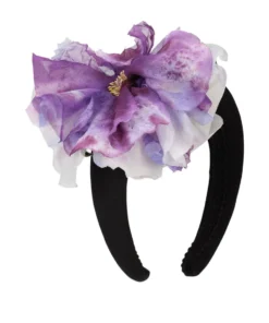 Dolce & Gabbana Flower Appliqué Headband F0291-LILAC Headbands