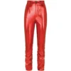 Dolce & Gabbana Foil-Effect Skinny Trousers R2243-DARK BORDEAUX Tailored Trousers