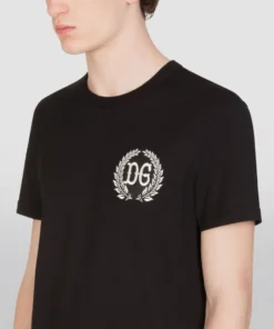 Dolce & Gabbana G8KBAZG7XIO1-T-SHIRT N0000-BLACK Logo T-Shirts -Dolce & Gabbana online Store dolce gabbana g8kbazg7xio1 t shirt 15975527 29569133 1000