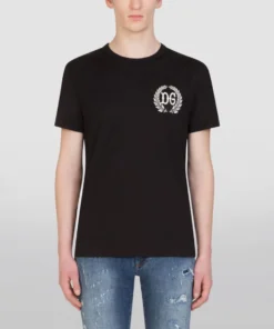 Dolce & Gabbana G8KBAZG7XIO1-T-SHIRT N0000-BLACK Logo T-Shirts -Dolce & Gabbana online Store dolce gabbana g8kbazg7xio1 t shirt 15975527 29570145 1000