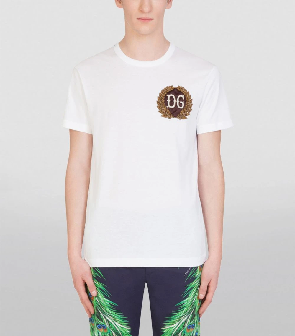 Dolce & Gabbana G8KBAZG7XIQ1-T-SHIRT W0800-OPTICAL WHITE Logo T-Shirts 3 Dolce & Gabbana G8KBAZG7XIQ1-T-SHIRT W0800-OPTICAL WHITE Logo T-Shirts - Image 3