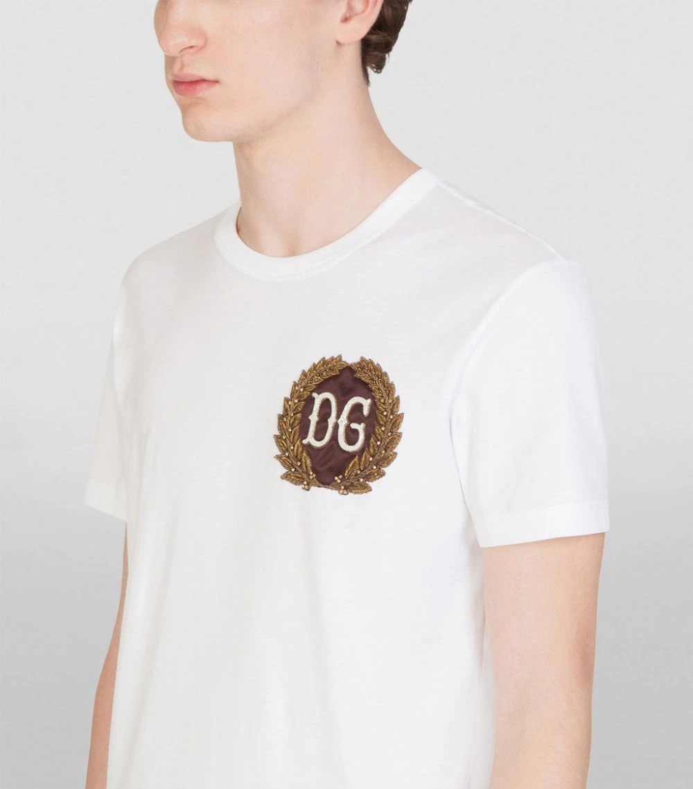 Dolce & Gabbana G8KBAZG7XIQ1-T-SHIRT W0800-OPTICAL WHITE Logo T-Shirts 5 Dolce & Gabbana G8KBAZG7XIQ1-T-SHIRT W0800-OPTICAL WHITE Logo T-Shirts - Image 5