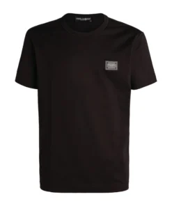 Dolce & Gabbana G8KJ9TFU7EQ1-T-SHIRT N0000-BLACK Logo T-Shirts