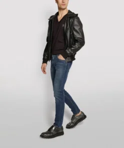 Dolce & Gabbana G8KK0TFU7EQ1-V NECK T-SHIRT N0000-BLACK Logo T-Shirts -Dolce & Gabbana online Store dolce gabbana g8kk0tfu7eq1 v neck t shirt 15298912 26500635 1000