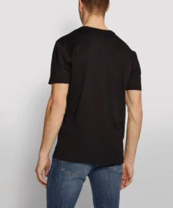 Dolce & Gabbana G8KK0TFU7EQ1-V NECK T-SHIRT N0000-BLACK Logo T-Shirts -Dolce & Gabbana online Store dolce gabbana g8kk0tfu7eq1 v neck t shirt 15298912 26500716 1000