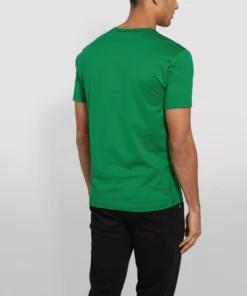 Dolce & Gabbana G8KK0TFU7EQ1-V NECK T-SHIRT V0396-BRIGHT GREEN Logo T-Shirts -Dolce & Gabbana online Store dolce gabbana g8kk0tfu7eq1 v neck t shirt 15299016 27083752 1000