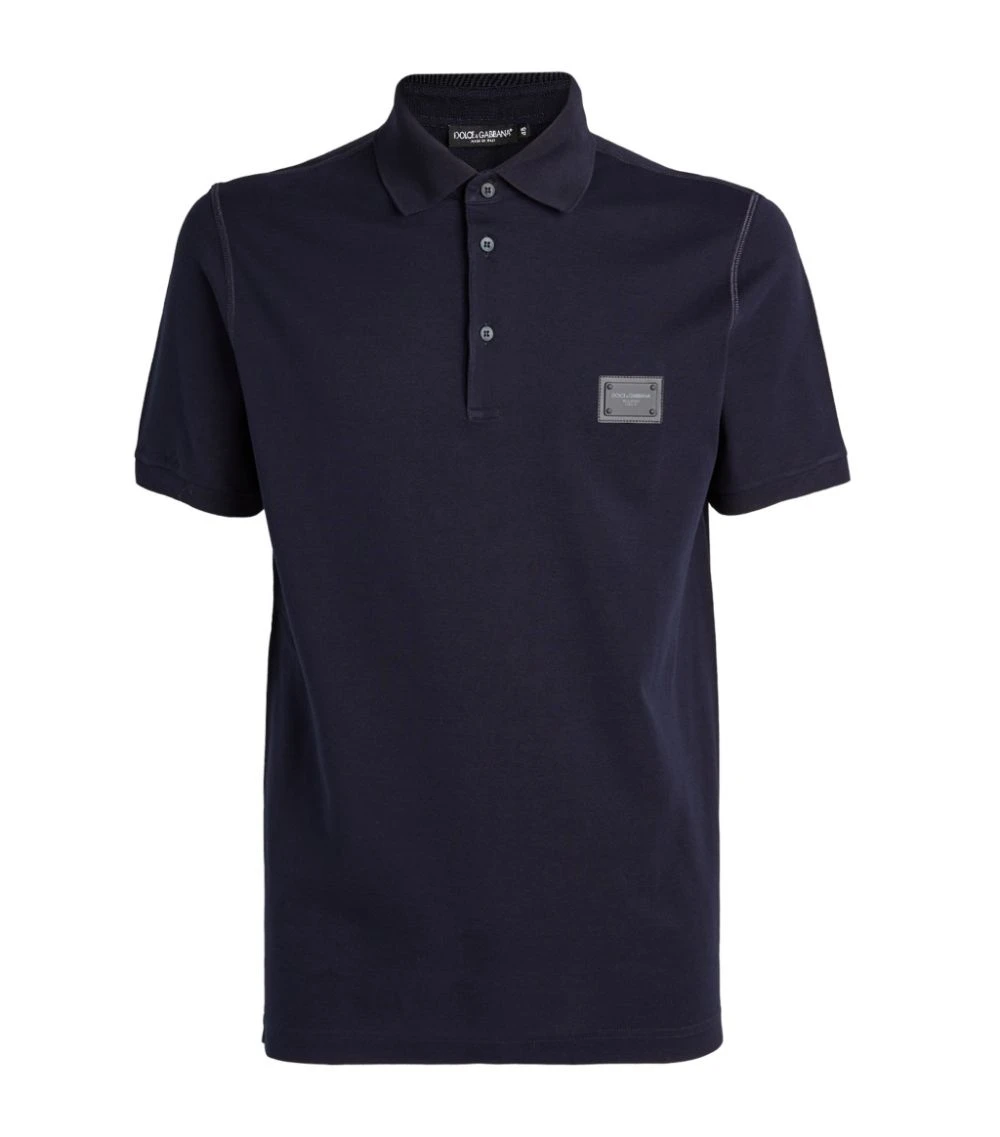 Dolce & Gabbana G8KK1TFU7EN1-S/S POLO SHIRT B0665-VERY DARK BLUE Polo Shirts 1 Dolce & Gabbana G8KK1TFU7EN1-S/S POLO SHIRT B0665-VERY DARK BLUE Polo Shirts