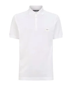 Dolce & Gabbana G8KK1TFU7EN1-S/S POLO SHIRT W0800-OPTICAL WHITE Polo Shirts