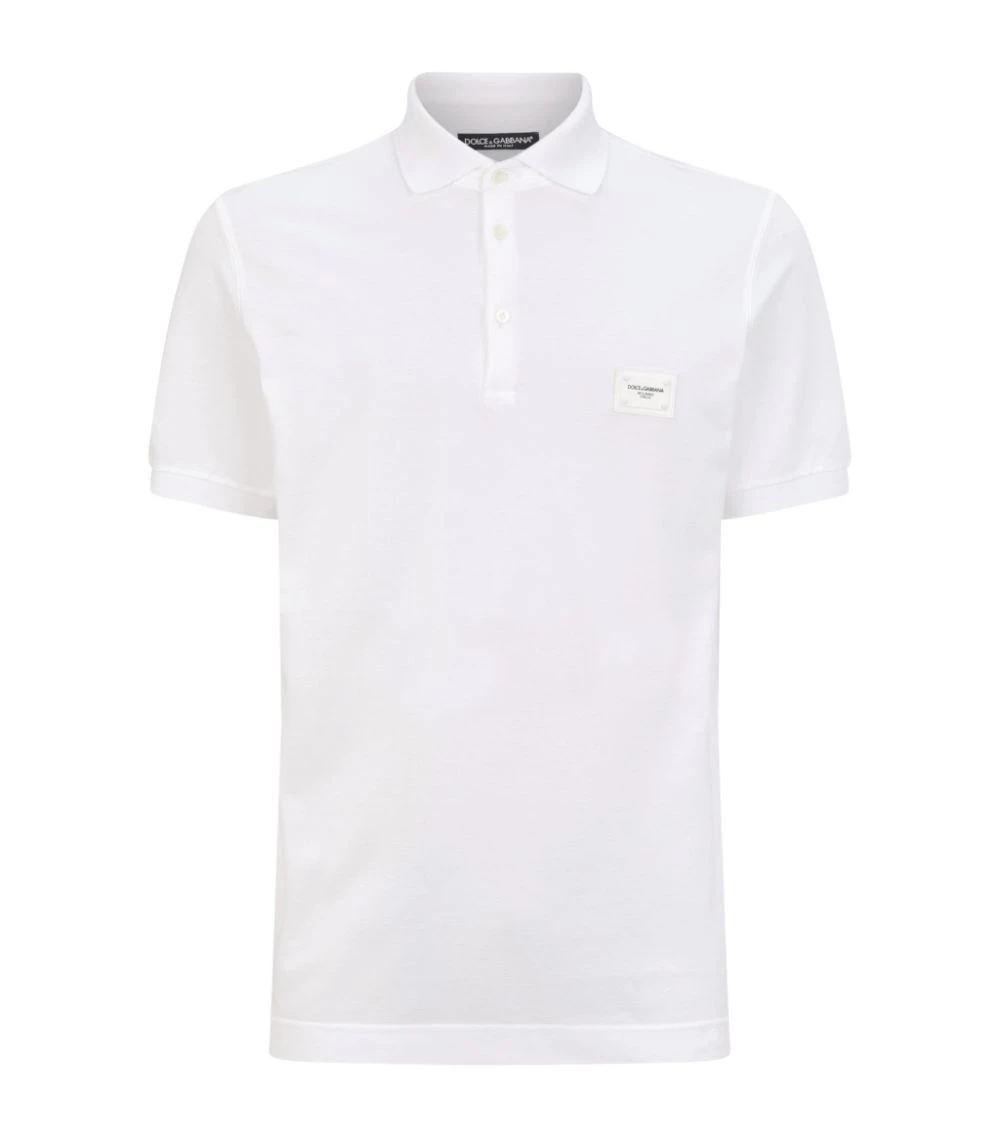Dolce & Gabbana G8KK1TFU7EN1-S/S POLO SHIRT W0800-OPTICAL WHITE Polo Shirts 1 Dolce & Gabbana G8KK1TFU7EN1-S/S POLO SHIRT W0800-OPTICAL WHITE Polo Shirts