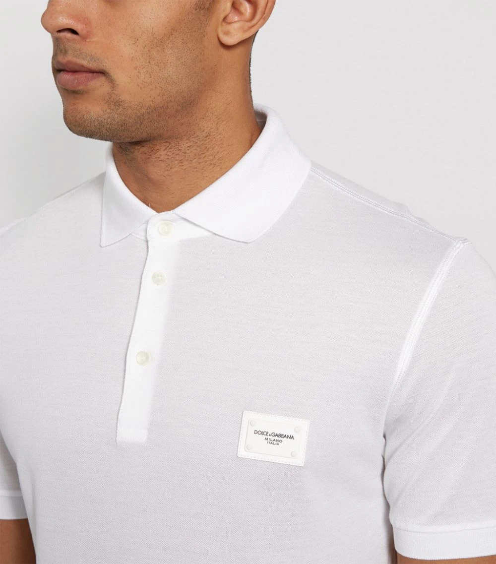 Dolce & Gabbana G8KK1TFU7EN1-S/S POLO SHIRT W0800-OPTICAL WHITE Polo Shirts 10 Dolce & Gabbana G8KK1TFU7EN1-S/S POLO SHIRT W0800-OPTICAL WHITE Polo Shirts - Image 10