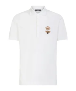Dolce & Gabbana G8LZ1ZG7WUR1-S/S POLO SHIRT W0800-OPTICAL WHITE Polo Shirts