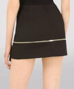 Dolce & Gabbana Gabardine Zip-Detail Mini Skirt N0000-BLACK Mini Skirts -Dolce & Gabbana online Store dolce gabbana gabardine zip detail mini skirt 17493980 36355723 1000