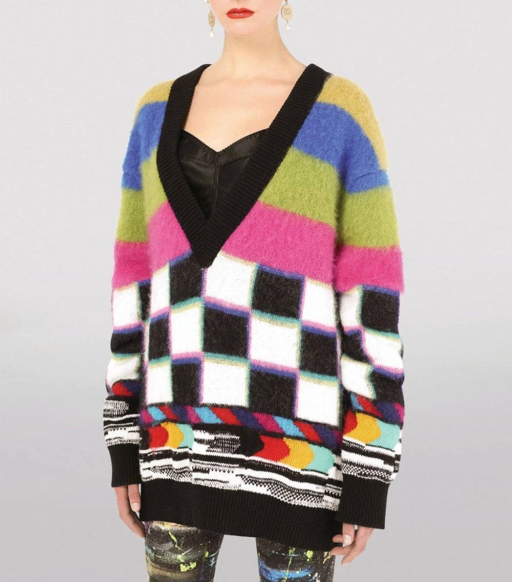 Dolce & Gabbana Glitch Print Sweater S9000-COMBINED COLOU Sweaters 5 Dolce & Gabbana Glitch Print Sweater S9000-COMBINED COLOU Sweaters - Image 5