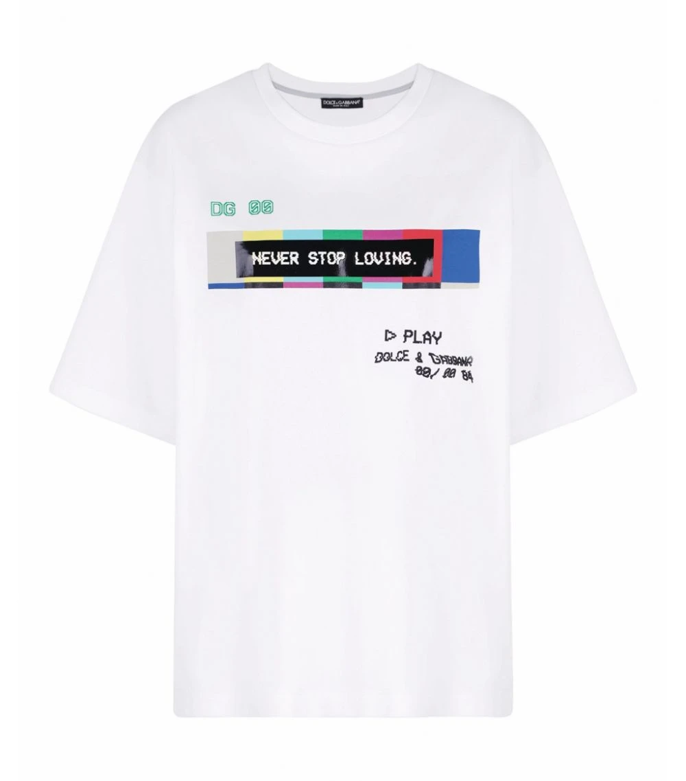 Dolce & Gabbana Glitch Print T-Shirt HW3GJ-DG TV2 FDO.BIA T-shirts 1 Dolce & Gabbana Glitch Print T-Shirt HW3GJ-DG TV2 FDO.BIA T-shirts