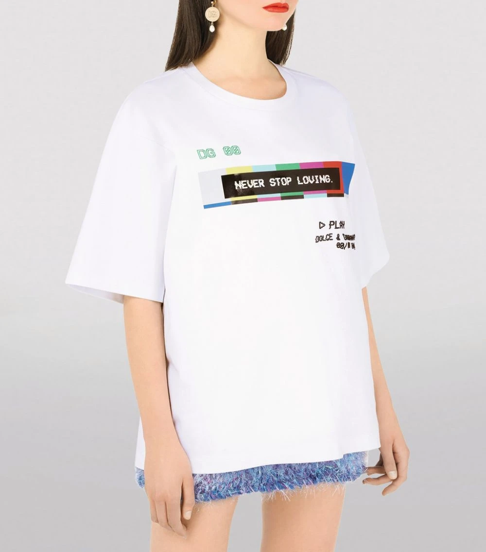 Dolce & Gabbana Glitch Print T-Shirt HW3GJ-DG TV2 FDO.BIA T-shirts 3 Dolce & Gabbana Glitch Print T-Shirt HW3GJ-DG TV2 FDO.BIA T-shirts - Image 3