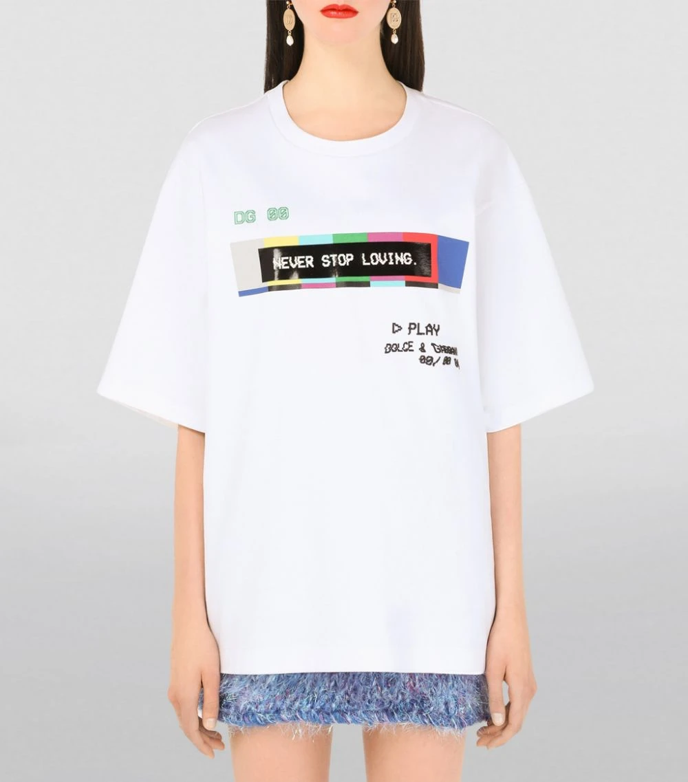 Dolce & Gabbana Glitch Print T-Shirt HW3GJ-DG TV2 FDO.BIA T-shirts 5 Dolce & Gabbana Glitch Print T-Shirt HW3GJ-DG TV2 FDO.BIA T-shirts - Image 5
