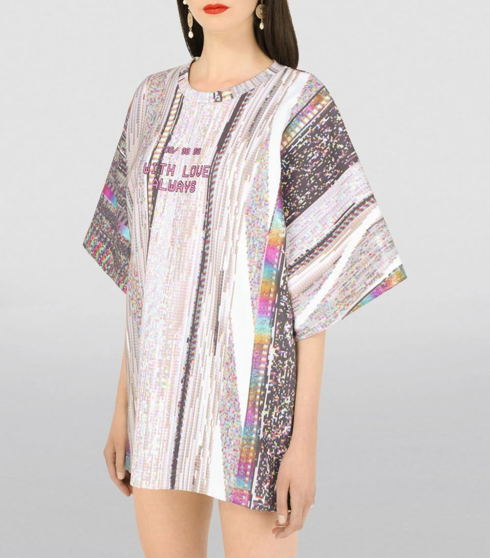 Dolce & Gabbana Glitch Print T-Shirt HJ3FN-TV2 FDO.GRIGIO T-shirts 5 Dolce & Gabbana Glitch Print T-Shirt HJ3FN-TV2 FDO.GRIGIO T-shirts - Image 5