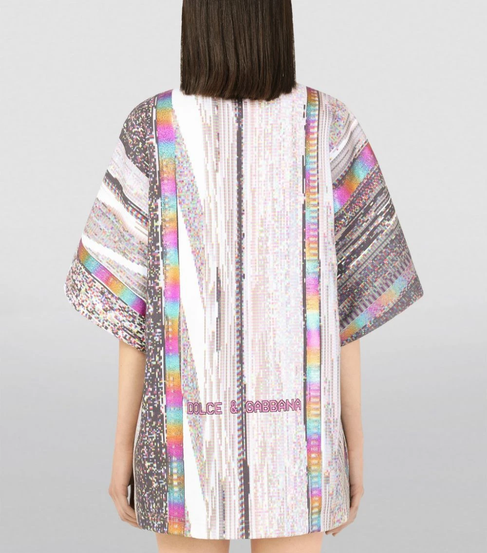Dolce & Gabbana Glitch Print T-Shirt HJ3FN-TV2 FDO.GRIGIO T-shirts 4 Dolce & Gabbana Glitch Print T-Shirt HJ3FN-TV2 FDO.GRIGIO T-shirts - Image 4