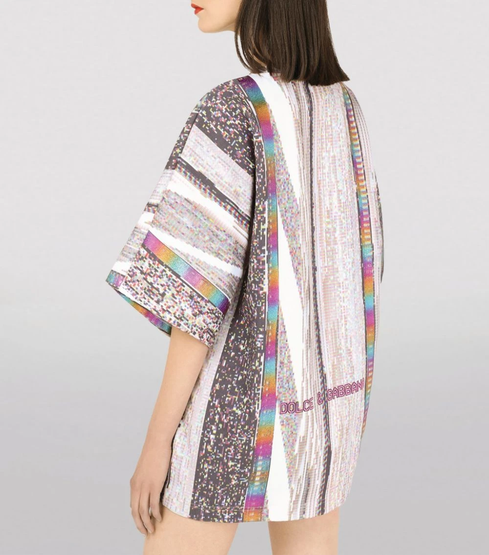 Dolce & Gabbana Glitch Print T-Shirt HJ3FN-TV2 FDO.GRIGIO T-shirts 6 Dolce & Gabbana Glitch Print T-Shirt HJ3FN-TV2 FDO.GRIGIO T-shirts - Image 6