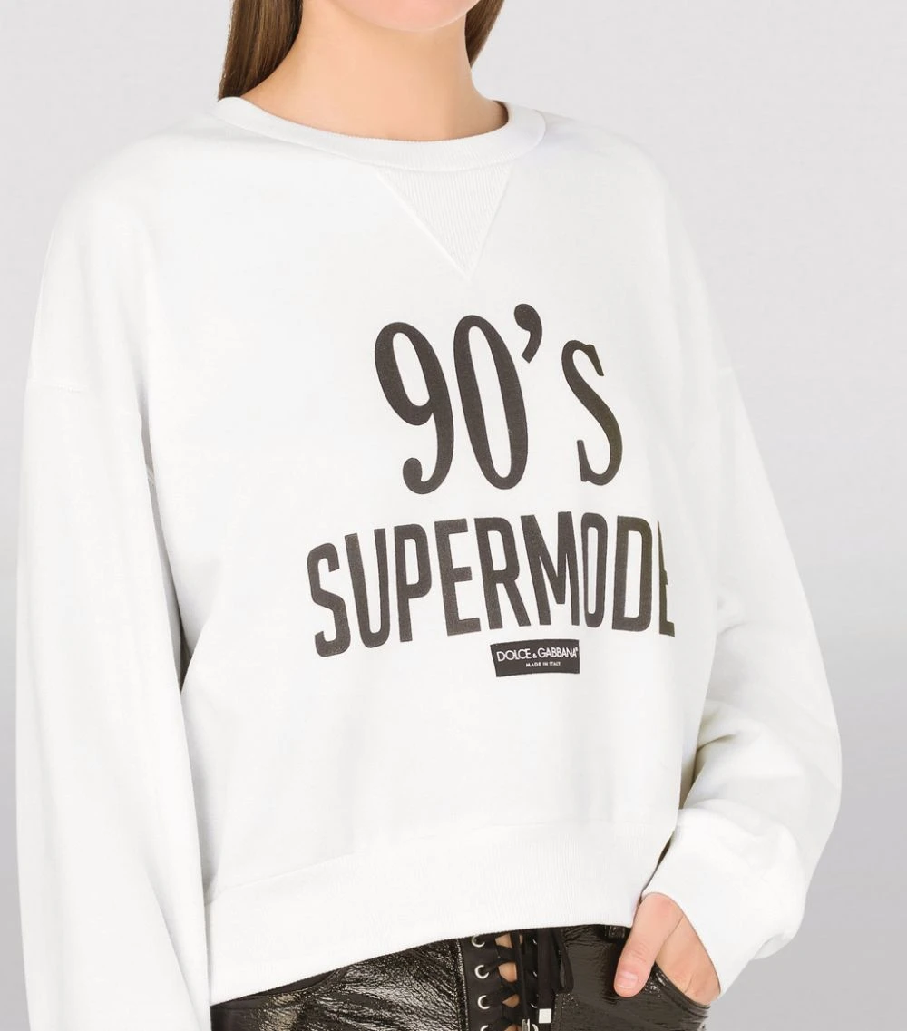 Dolce & Gabbana Graphic Sweatshirt HW3FO-SUPERMODEL90 F Sweatshirts 4 Dolce & Gabbana Graphic Sweatshirt HW3FO-SUPERMODEL90 F Sweatshirts - Image 4