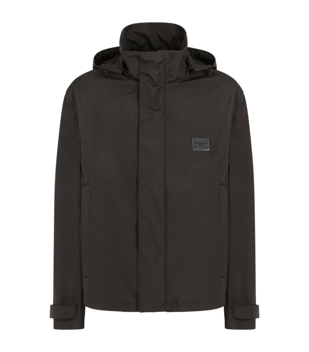 Dolce & Gabbana Hooded Jacket N0000-BLACK Field Jackets 1 Dolce & Gabbana Hooded Jacket N0000-BLACK Field Jackets