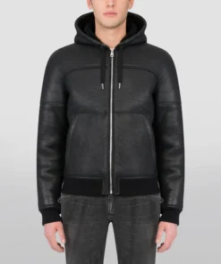 Dolce & Gabbana Hooded Leather Jacket N0000-BLACK Leather Jackets -Dolce & Gabbana online Store dolce gabbana hooded leather jacket 15975785 29567444 1000