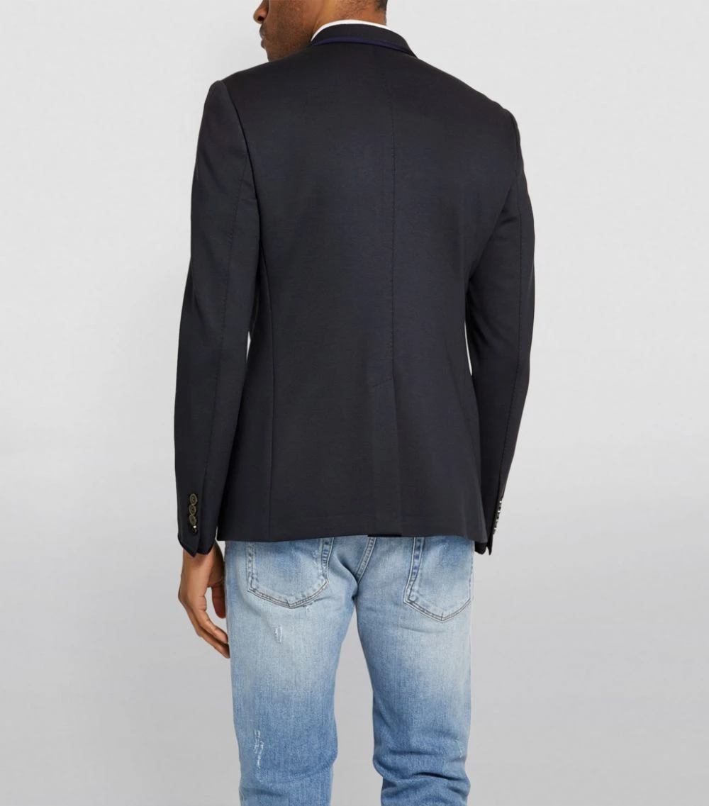 Dolce & Gabbana Insignia Embellishment Blazer B0665-VERY DARKBLU Blazers 4 Dolce & Gabbana Insignia Embellishment Blazer B0665-VERY DARKBLU Blazers - Image 4