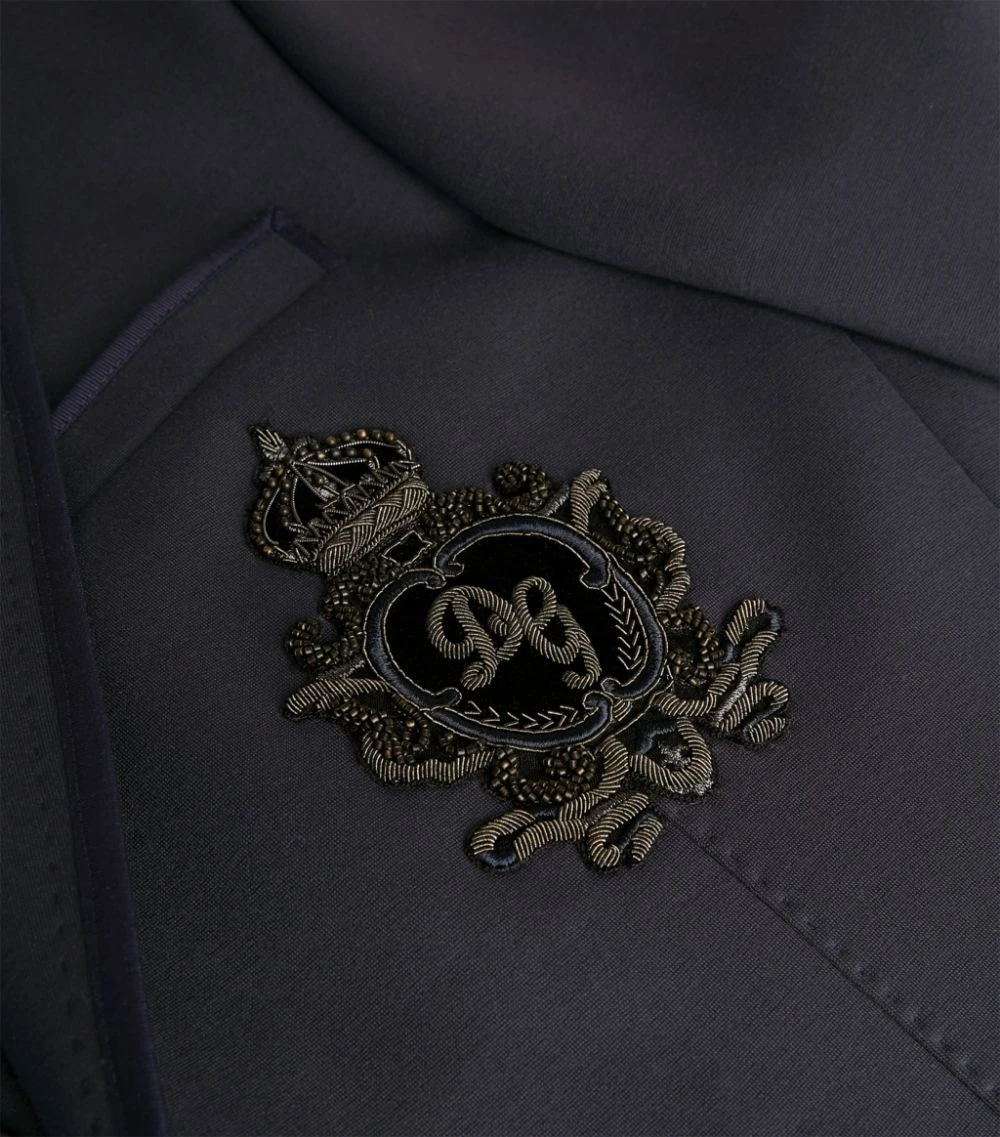Dolce & Gabbana Insignia Embellishment Blazer B0665-VERY DARKBLU Blazers 5 Dolce & Gabbana Insignia Embellishment Blazer B0665-VERY DARKBLU Blazers - Image 5
