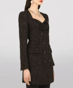 Dolce & Gabbana Jacquard Double-Breasted Jacket N0000-BLACK Mini Dresses -Dolce & Gabbana online Store dolce gabbana jacquard double breasted jacket 17473655 36365371 1000