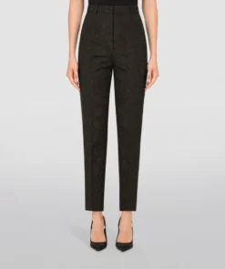 Dolce & Gabbana Jacquard Tailored Trousers N0000-BLACK -Dolce & Gabbana online Store dolce gabbana jacquard tailored trousers 16845623 33331267 1000