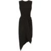 Dolce & Gabbana Knot-Detail Cady Dress N0000-BLACK Midi Dresses