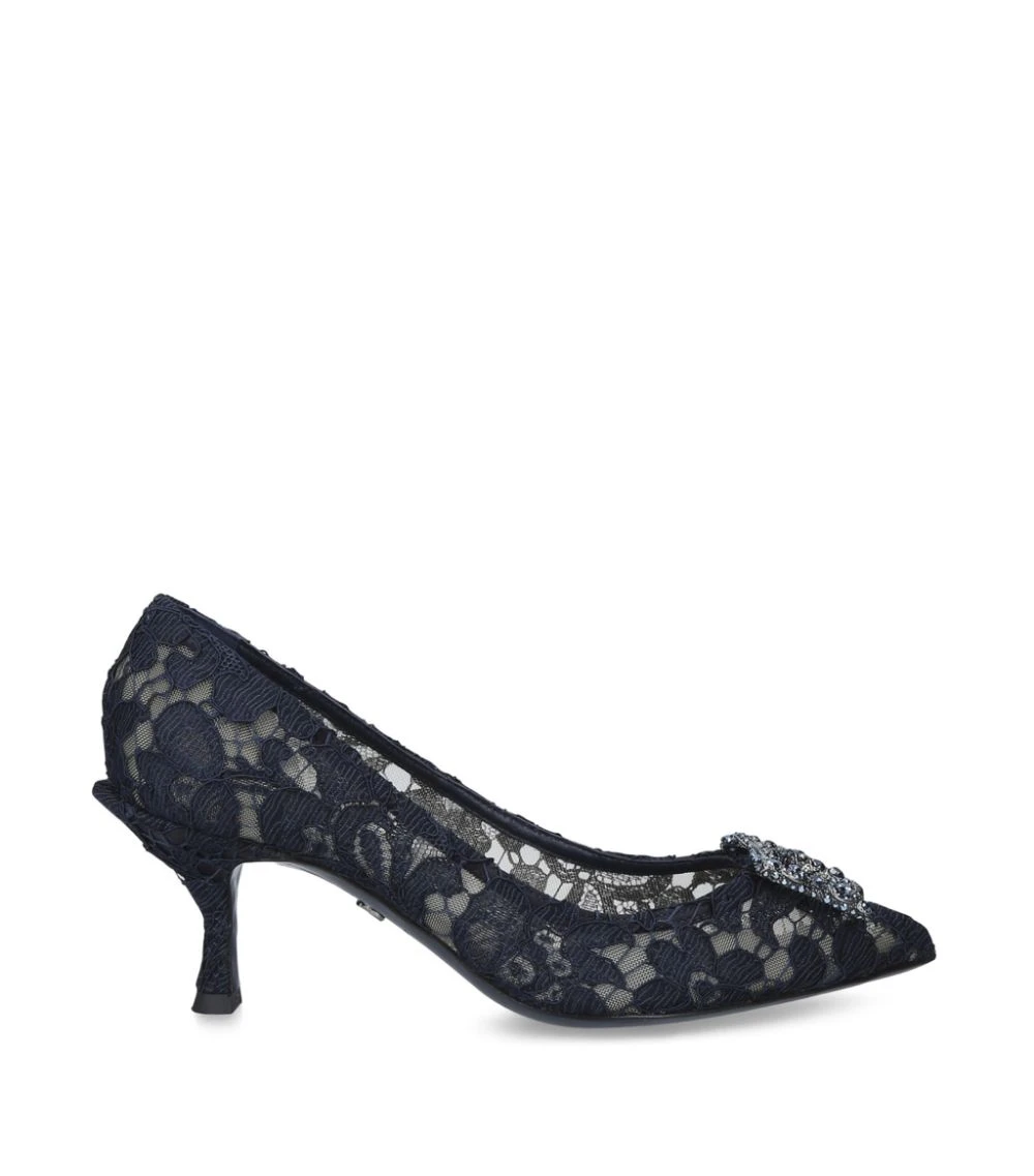 Dolce & Gabbana Lace Bellucci Pumps 60 NAVY Courts 3 Dolce & Gabbana Lace Bellucci Pumps 60 NAVY Courts - Image 3