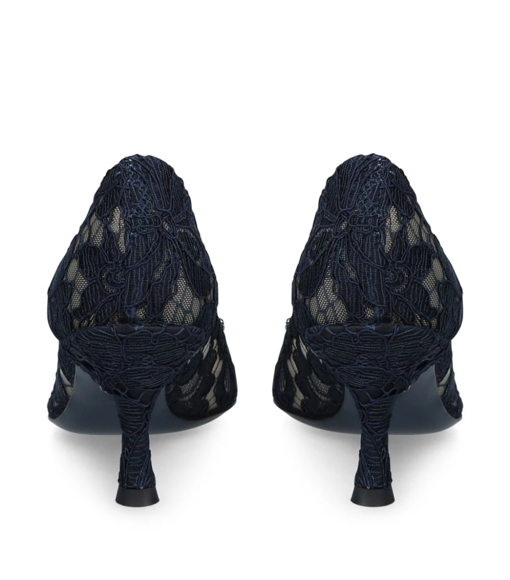 Dolce & Gabbana Lace Bellucci Pumps 60 NAVY Courts 2 Dolce & Gabbana Lace Bellucci Pumps 60 NAVY Courts - Image 2