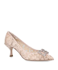 Dolce & Gabbana Lace Bellucci Pumps 60 BEIGE Courts