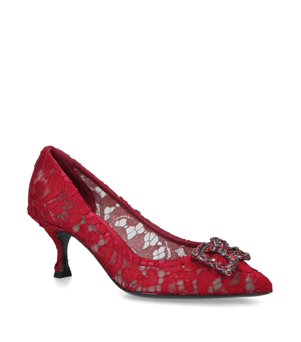 Dolce & Gabbana Lace Bellucci Pumps 60 RED Courts 1 Dolce & Gabbana Lace Bellucci Pumps 60 RED Courts