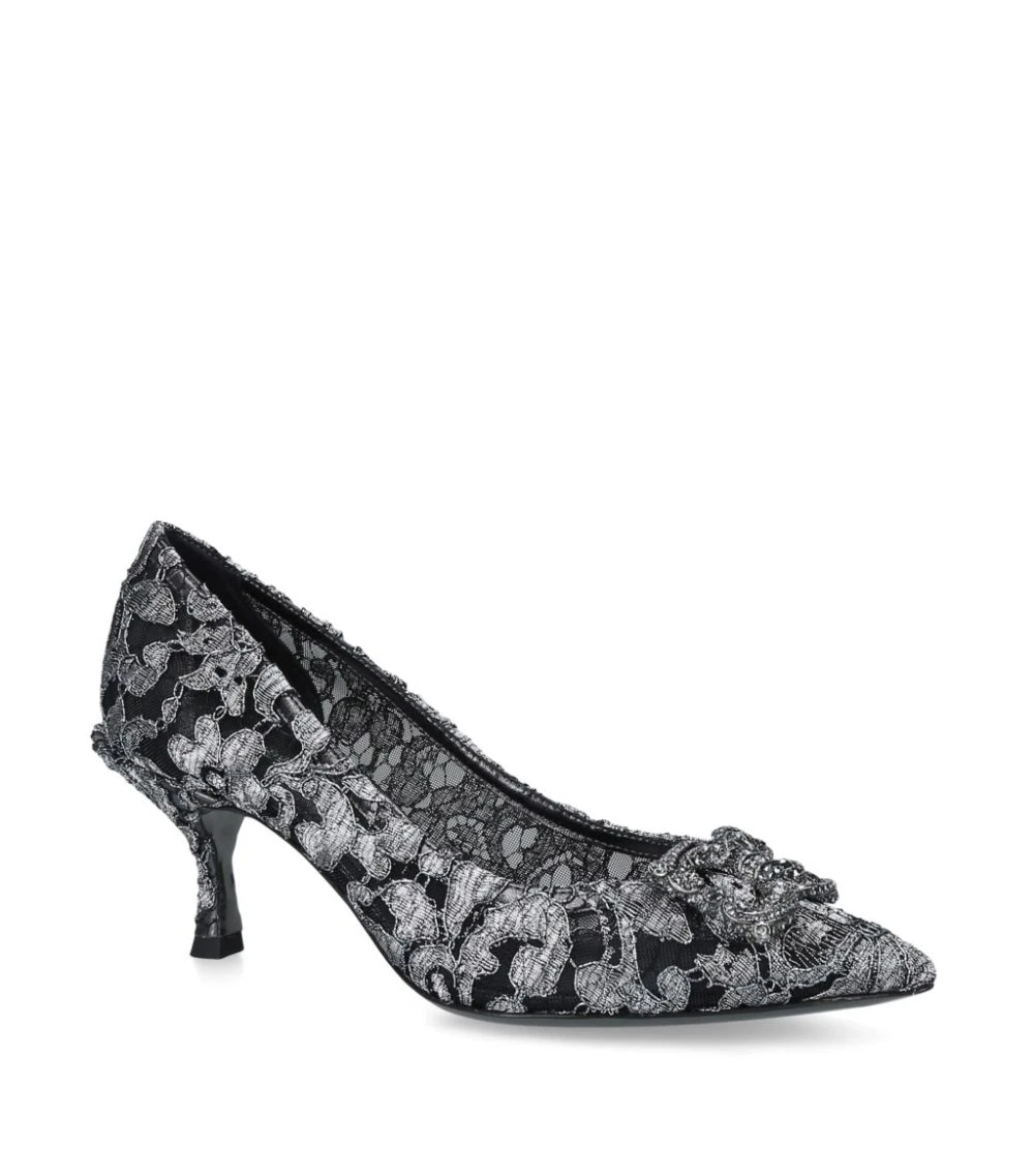 Dolce & Gabbana Lace Bellucci Pumps 60 GREY Courts 1 Dolce & Gabbana Lace Bellucci Pumps 60 GREY Courts