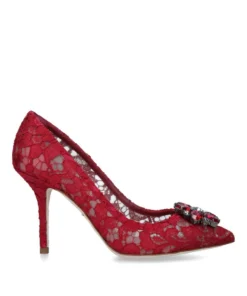 Dolce & Gabbana Lace Bellucci Pumps 90 RED Courts -Dolce & Gabbana online Store dolce gabbana lace bellucci pumps 90 16410989 31523403 1000