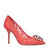 Dolce & Gabbana Lace Bellucci Pumps 90 ORANGE Courts