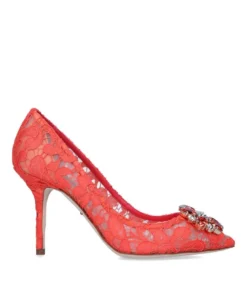 Dolce & Gabbana Lace Bellucci Pumps 90 ORANGE Courts -Dolce & Gabbana online Store dolce gabbana lace bellucci pumps 90 17623889 37182832 1000